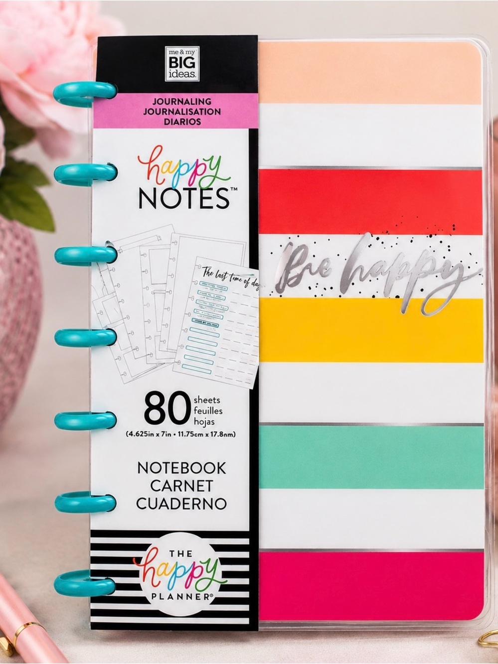 The Happy Planner Happy Notes Be Happy Journaling Edition Guided Journal